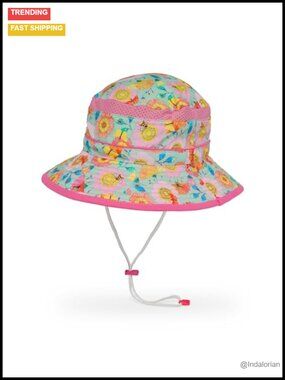 Kids UPF 50+ Nylon Bucket Hat Adjustable Packable Sun Hat